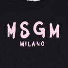 Girls Black & Pink Logo T-Shirt, 6, hi-res