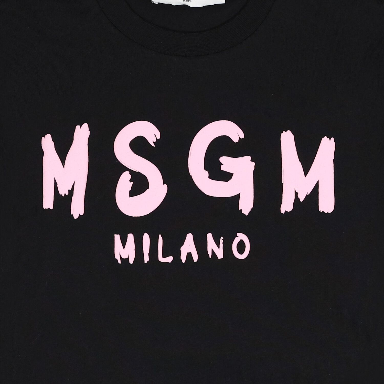 Girls Black & Pink Logo T-Shirt, 6, hi-res