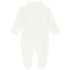 Baby Girls White & Pink Babygrow, 2, hi-res