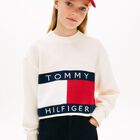 ستره محبوكه للبنات بالشعار باللون العاجى , 2, hi-res