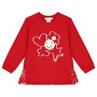 Girls Red Logo Leggings Set, 1, hi-res