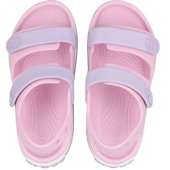 Girls Pink Crocband Sandals