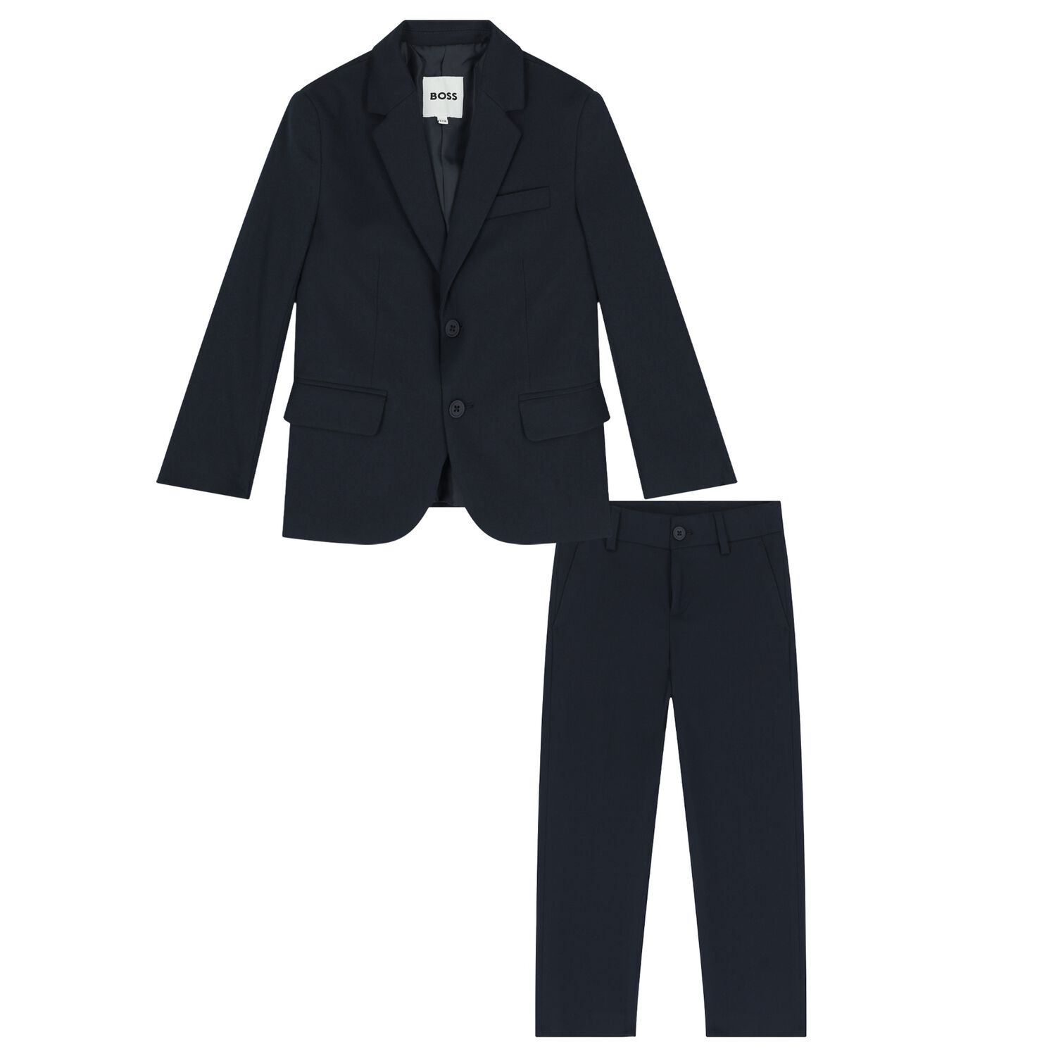 Boys Navy Blue Suit, 1, hi-res