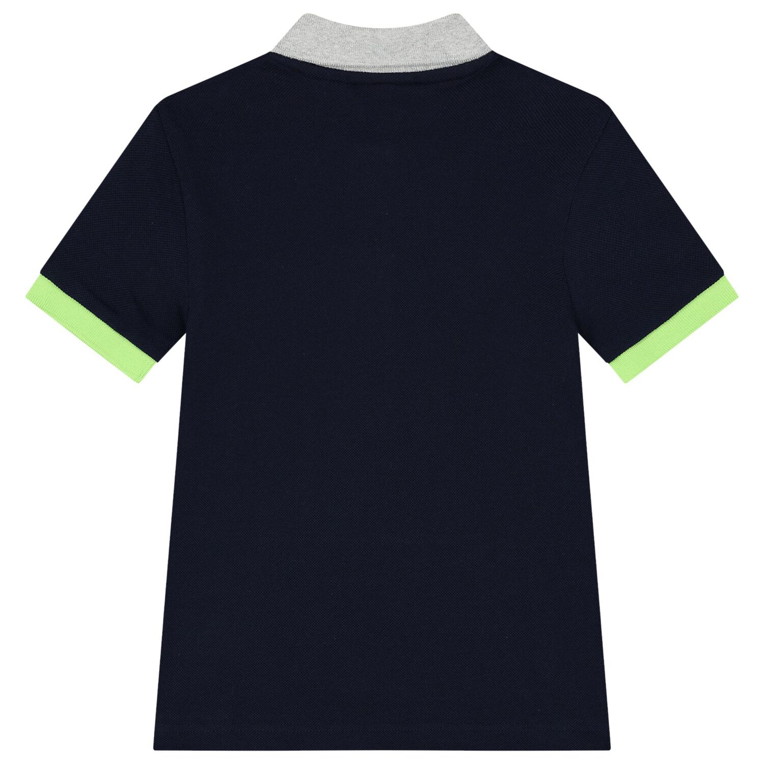 Boys Navy Blue Logo Polo Shirt, 1, hi-res