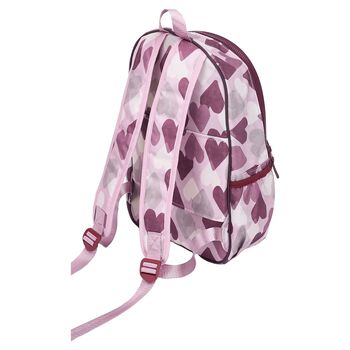 Girls Pink Heart Backpack ( 40cm )