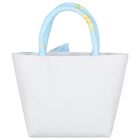 حقيبة يد بنات بفيونكة باللون الأزرق والعاجى, 1, hi-res