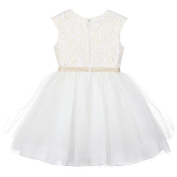 Girls White Tulle Dress