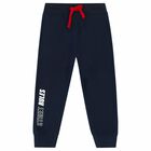 Boys Red & Navy Tracksuit, 1, hi-res