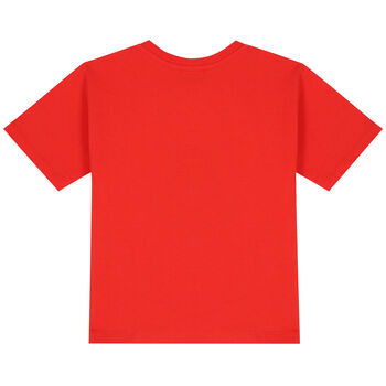 Red Teddy Bear Logo T-Shirt