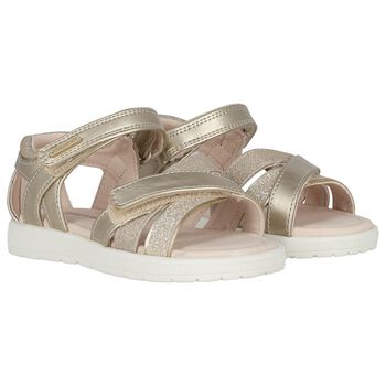 Younger Girls Gold Sandals