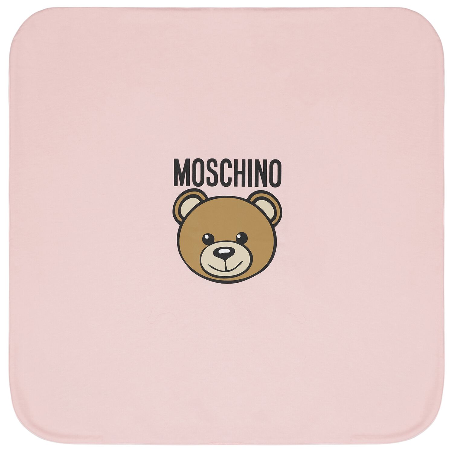 Girls Pink Teddy Bear Logo Baby Blanket, 4, hi-res image number null