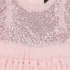 Girls Pink Sequin & Tulle Dress, 1, hi-res