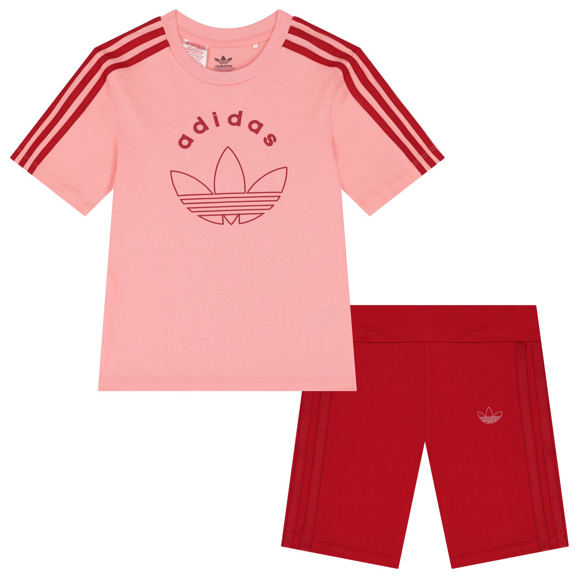 girls pink adidas t shirt