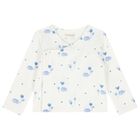 Baby Boys Ivory & Blue Balloon 2 Piece Babygrow Set, 1, hi-res
