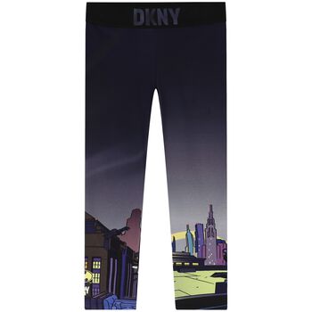 Girls Navy Blue Batman Leggings