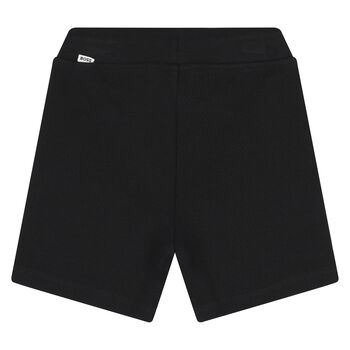  Younger Boys Black Logo Shorts