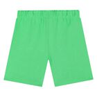 Boys Black & Green Logo Shorts Set, 2, hi-res