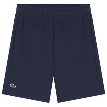 Boys Navy Blue Logo Shorts 