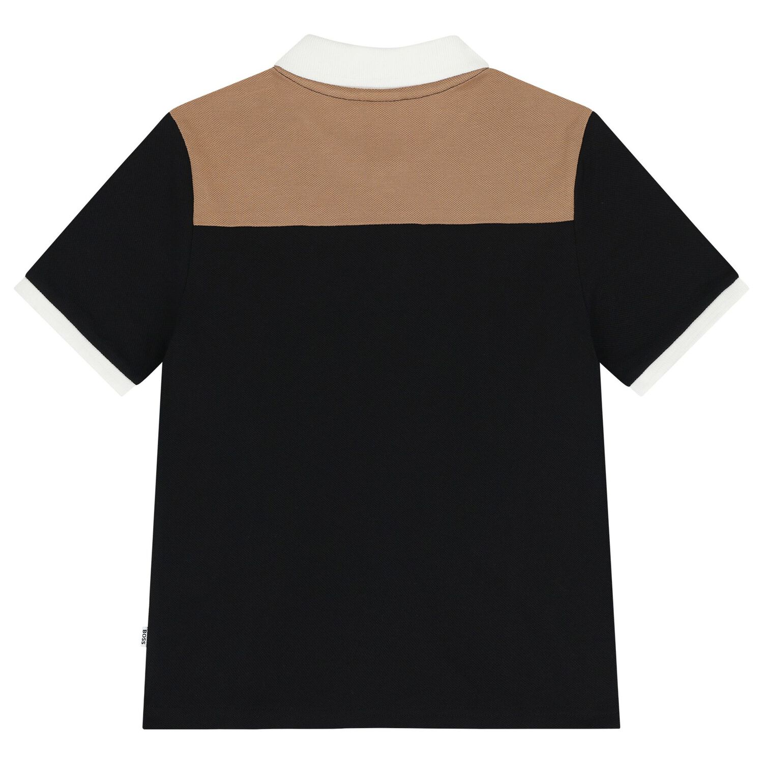 قميص بولو أسود بشعار للأولاد, 1, hi-res image number null