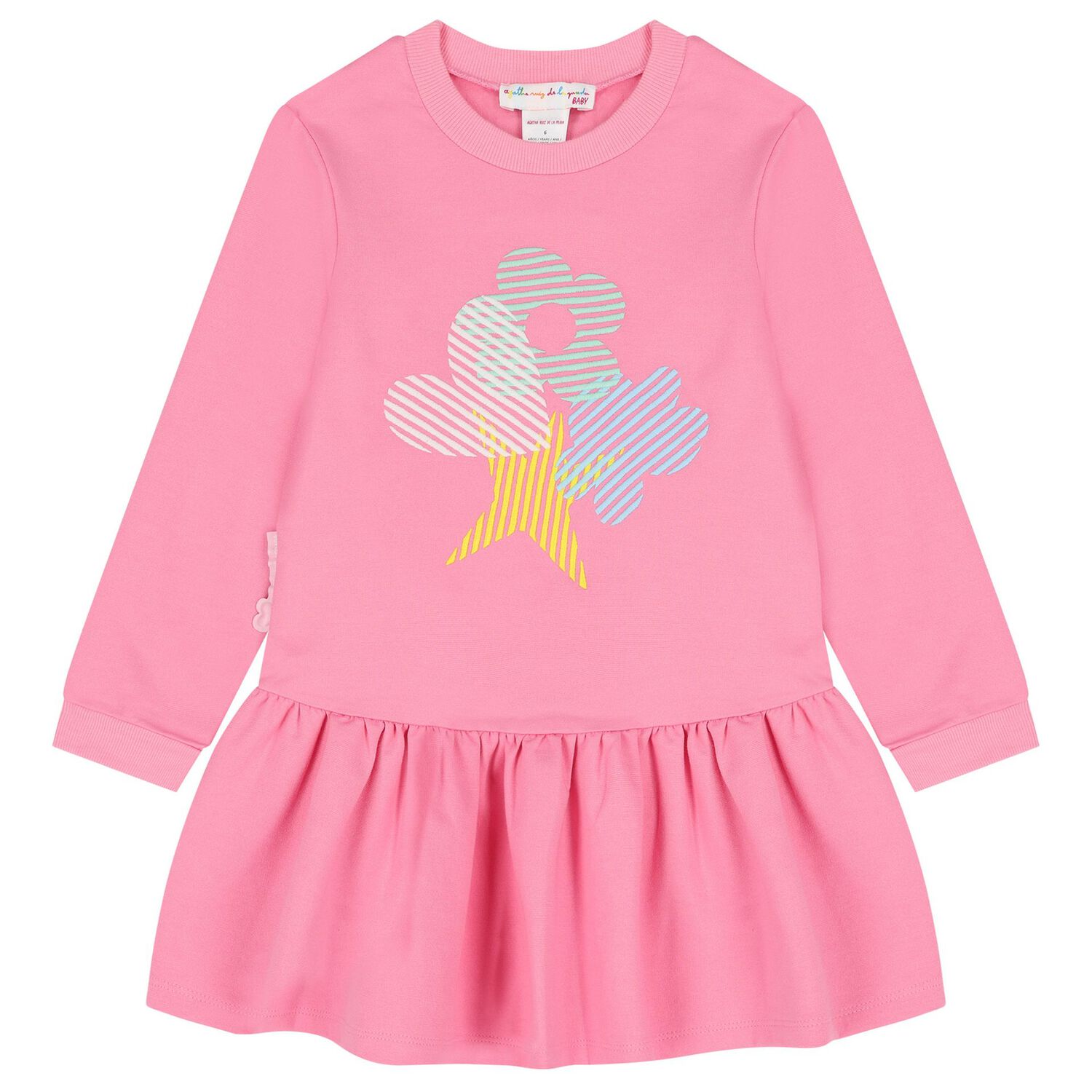 Girls Pink Embroidered Dress Set, 1, hi-res image number null