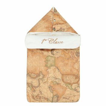 Beige Geo Map Baby Nest