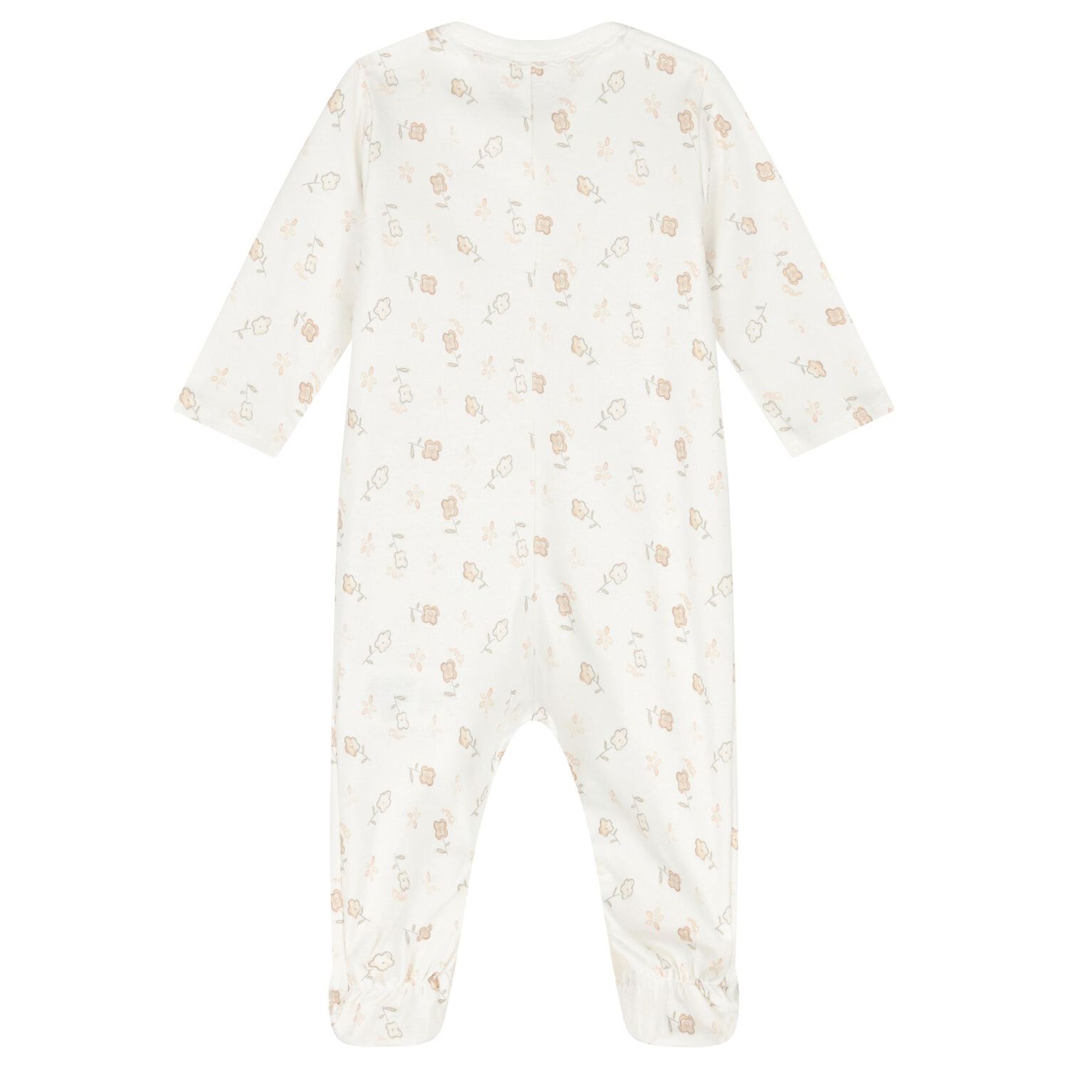 طقم بنات هدايا بالشعار باللون العاجي, 1, hi-res