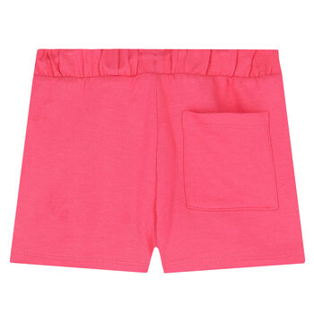 Girls Pink Logo Shorts