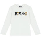 توب باكمام طويلة بشعار تيدي باللون الأبيض , 1, hi-res