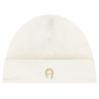 طقم هدايا ملابس أطفال باللون العاجي والذهبي, 1, hi-res