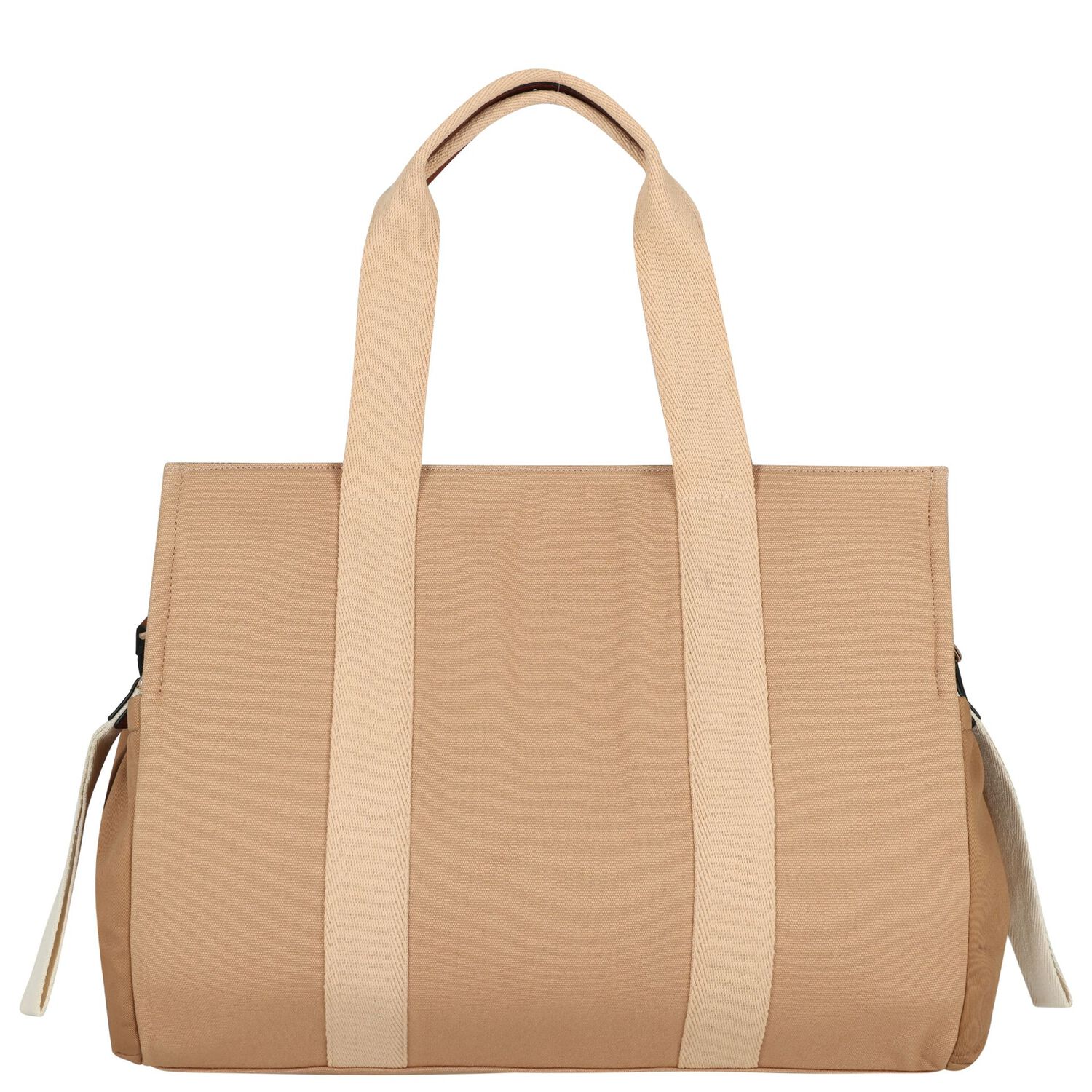 Beige Canvas Baby Changing Bag, 1, hi-res