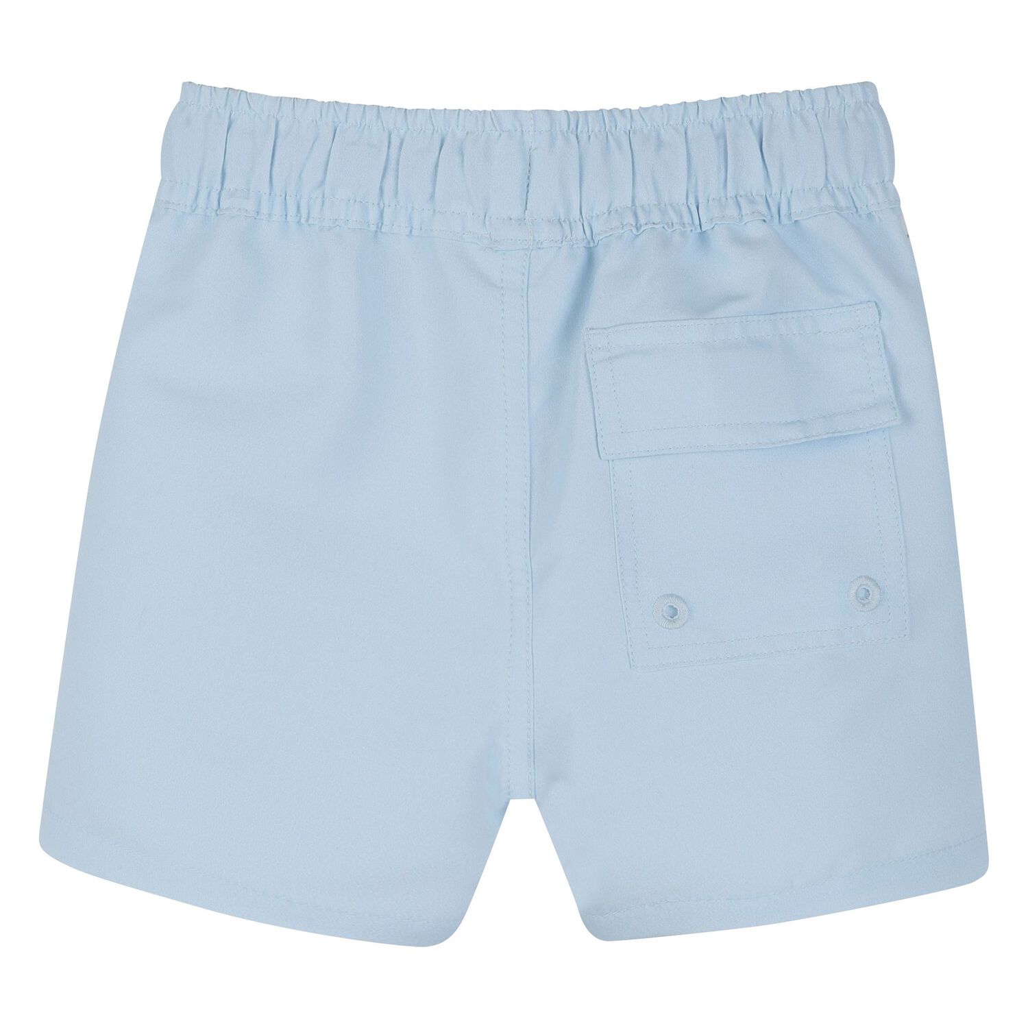 Younger Boys Blue Logo Swim Shorts, 1, hi-res
