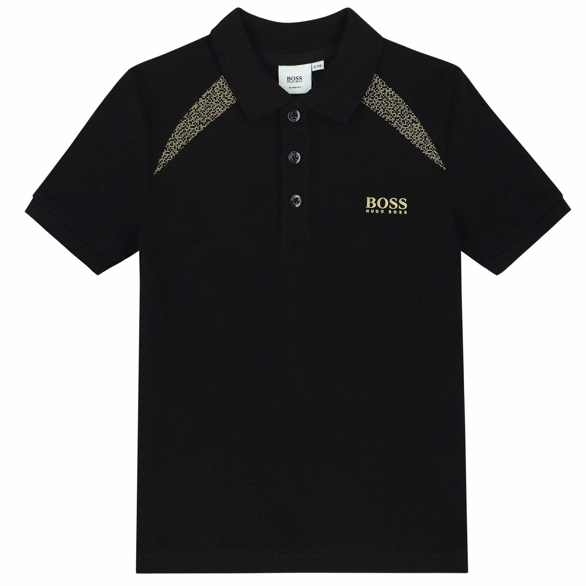 black and gold boss t shirt