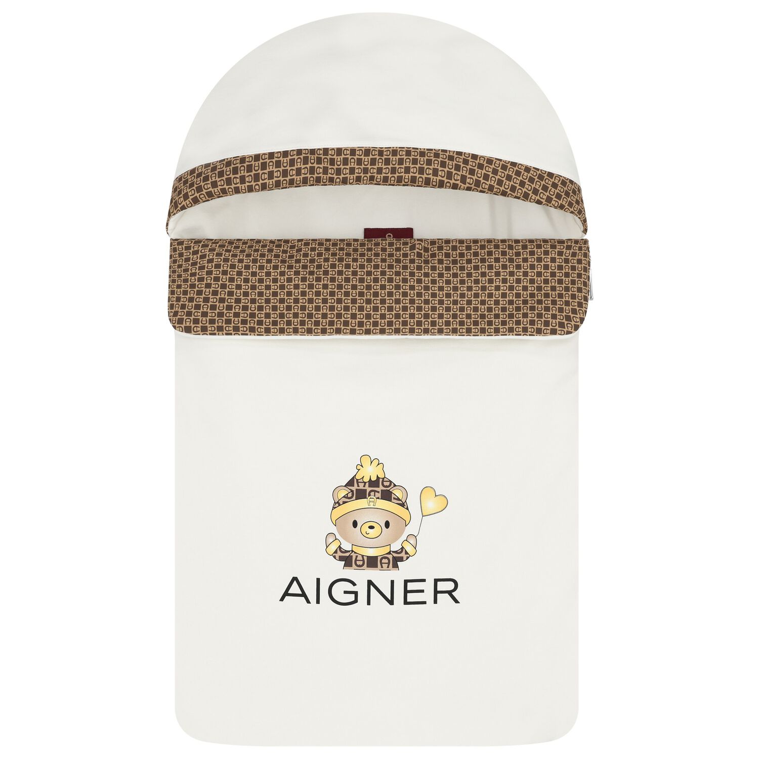 Ivory Teddy Bear Logo Baby Nest, 1, hi-res