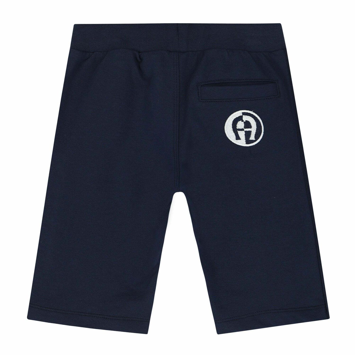 Younger Boys Navy Logo Shorts, 2, hi-res
