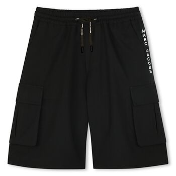 Boys Black Logo Shorts