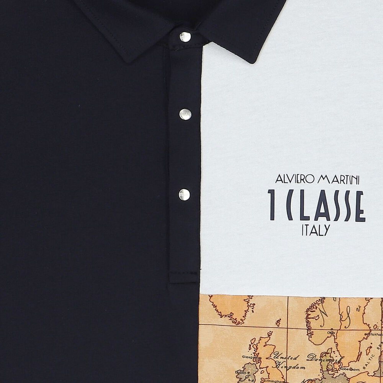 تيشيرت بولو أولاد بالشعار باللون الكحلى والأبيض والبيج, 2, hi-res image number null