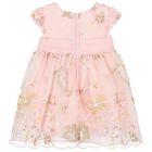 Younger Girls Pink Embroidered Tulle Dress, 1, hi-res