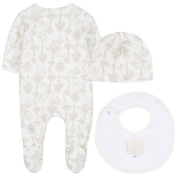 Ivory Logo Babygrow Gift Set