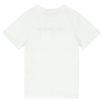 Boys White Logo T-Shirt