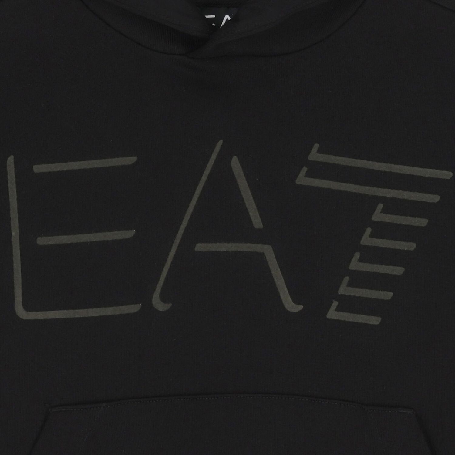 تيشيرت اولاد بغطاء للراس بالشعار باللون الاسود , 1, hi-res