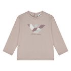 Younger Boys Beige & Ivory Logo Long Sleeve Top ( 2-Pack ), 1, hi-res