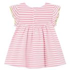 فستان بنات بطبعة الزهور باللون الأبيض والوردي, 1, hi-res