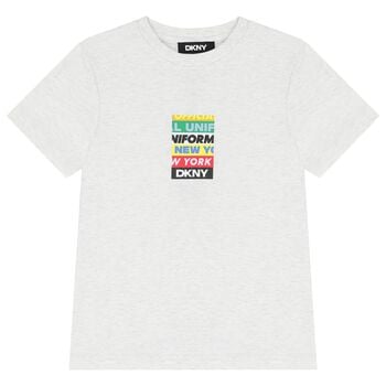 Boys Grey Logo T-Shirt