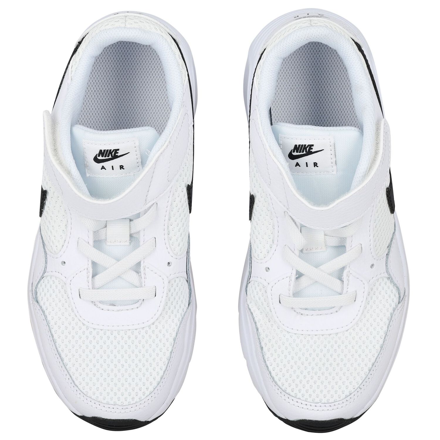 Boys White & Black Nike Air Max Trainers, 1, hi-res