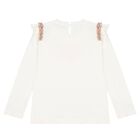 Girls Ivory & Pink Rose Skirt Set, 1, hi-res