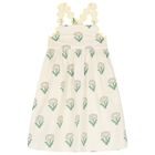 Girls Ivory Daisy Dress, 1, hi-res