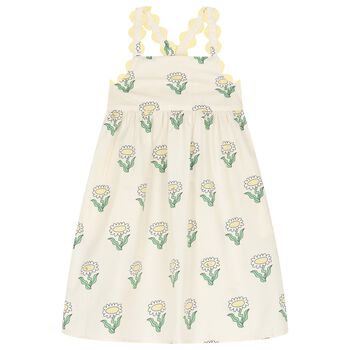 Girls Ivory Daisy Dress