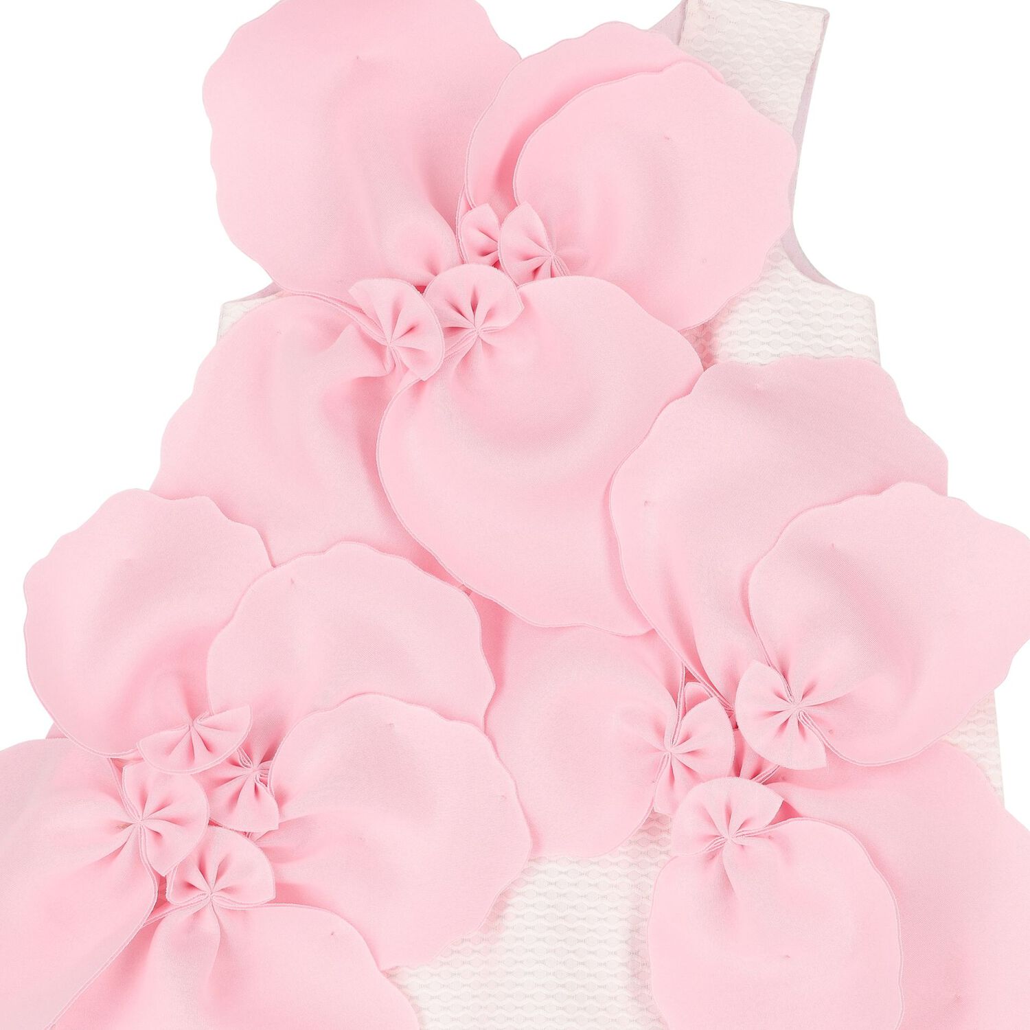 Girls Pink Scuba Flower Dress, 1, hi-res image number null