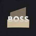 Boys Mini Me Black Logo T-Shirt, 2, hi-res