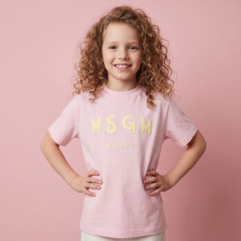 Girls Pink Logo T-Shirt